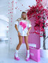 "Broken heart KX80" T-krekls - balts
